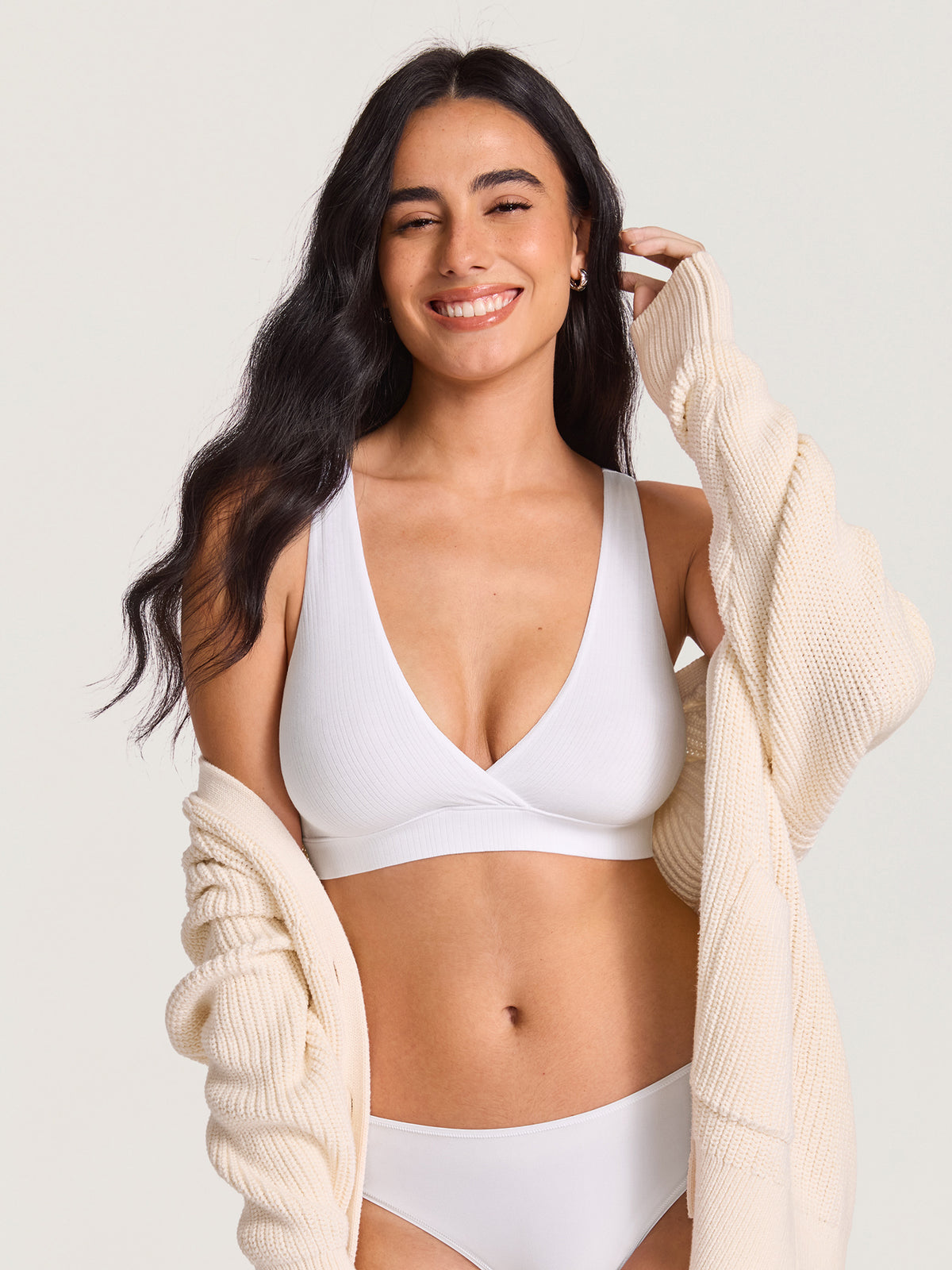 Naturveil Modal Ribbed Crossover Nursing Bra