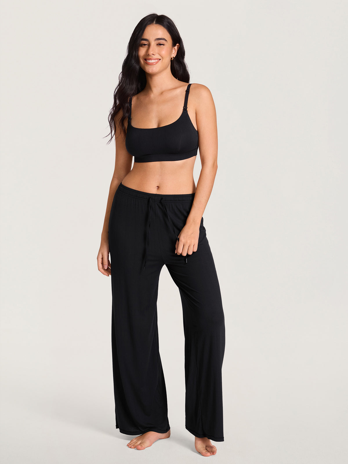 Naturveil Modal Ribbed Scoop Nursing Bra