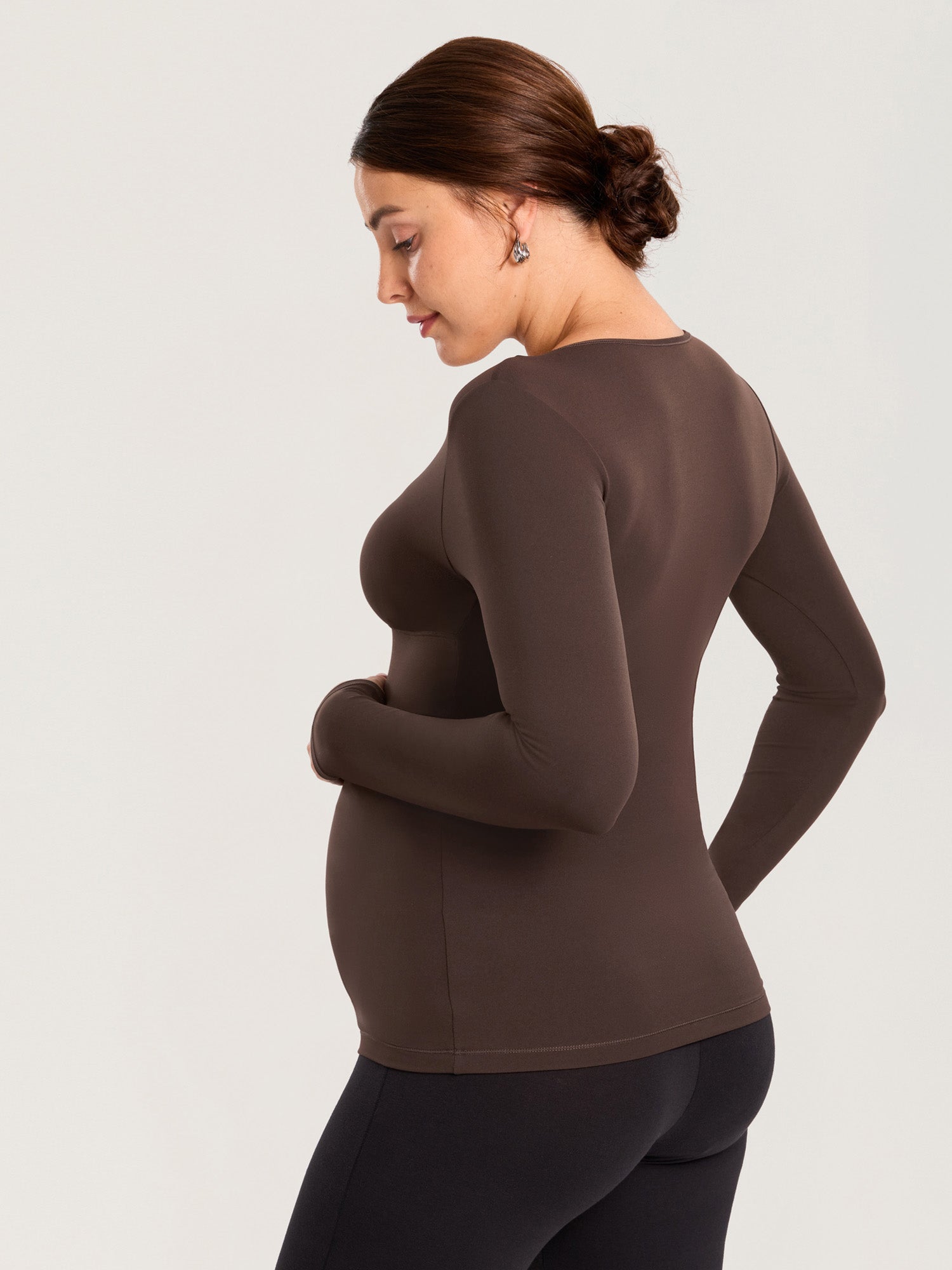 AirSoft Crossover Maternity & Nursing Top - Long Sleeves